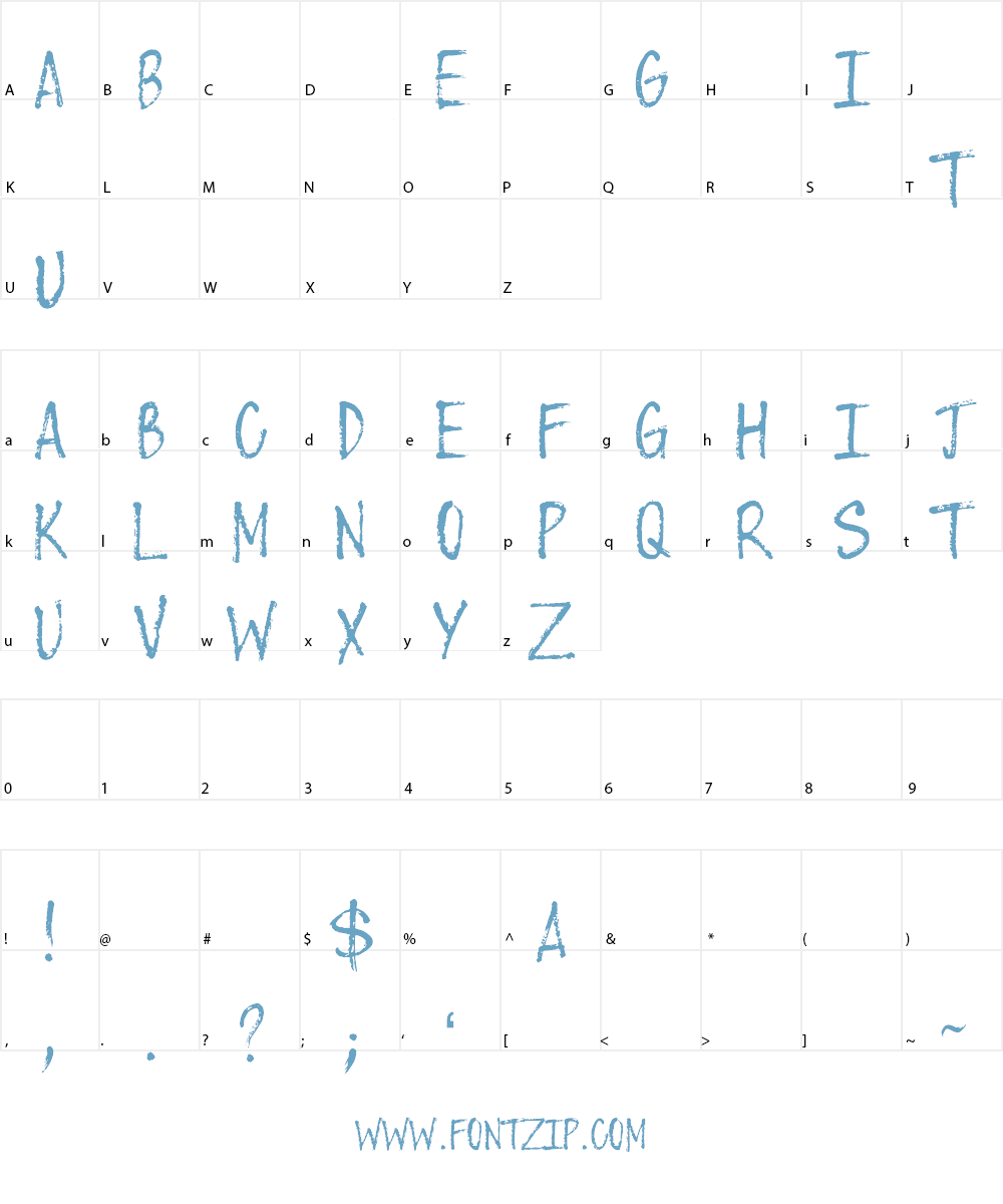 When You're Gone Font Character